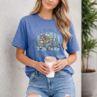 I'd Rather Be Thrifting w/Truck - Gildan Softstyle Tee Shirt – Small Heather Royal