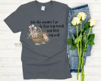 Into The Garden I Go To Lose My Mind and Find My Soul - Gildan Softstyle Tee Shirt – Small Dark Heather