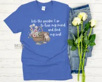 Into The Garden I Go To Lose My Mind and Find My Soul - Gildan Softstyle Tee Shirt – Xtra Large Heather Royal