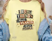 I Bury Things Maybe Plants Maybe People - Gildan Softstyle Tee Shirt – Xtra Large Cornsilk