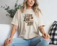 I Bury Things Maybe Plants Maybe People - Gildan Softstyle Tee Shirt – Medium Sand