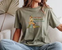 I Bury Things Maybe Plants Maybe People Retro - Gildan Softstyle Tee Shirt – Small Sage