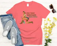 I Bury Things Maybe Plants Maybe People Retro - Gildan Softstyle Tee Shirt – Medium Coral Silk