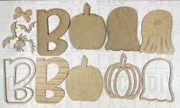 Layered BOO Shelf Sitter Laser Cut DIY Kit – Image 2