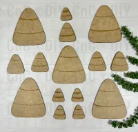 Laser Cut Candy Corn Cutouts – 15-Piece DIY Embellishment Set – Image 2