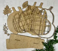 Ralph Lauren Inspired Plaid Pumpkins – Laser Cut DIY Kit – Image 2