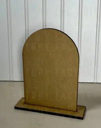 Arched Plaque Set with Stands – 5x7 & 11x7 MDF DIY Blanks – Image 5