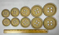 Old Fashion Buttons – Set of 10 – Image 2