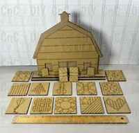 Large Interchangeable Barn Quilt Shelf Sitter – 12 Designs – Image 3