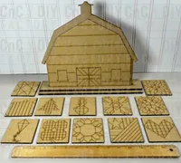 Large Interchangeable Barn Quilt Shelf Sitter – 12 Designs – Image 5