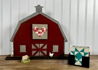 Large Interchangeable Barn Quilt Shelf Sitter – 12 Designs – Image 10