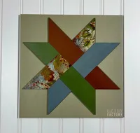 Woven Star Barn Quilt Block – 10" x 10" DIY Kit Laser Cut Layered  – Image 8