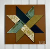 Woven Star Barn Quilt Block – 10" x 10" DIY Kit Laser Cut Layered  – Image 6
