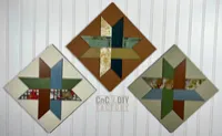 Woven Star Barn Quilt Block – 10" x 10" DIY Kit Laser Cut Layered  – Image 1