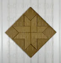 Woven Star Barn Quilt Block – 10" x 10" DIY Kit Laser Cut Layered  – Image 2