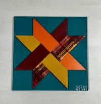 Woven Star Barn Quilt Block – 6" x 6" DIY Kit Laser Cut Layered  – Image 7