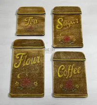 Retro Canister Magnet Set – 4-Piece DIY Set Laser Cut Layered  – Image 1