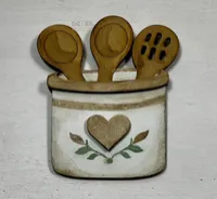 Country Kitchen Magnet Set – 4-Piece DIY Set Laser Cut Layered  – Image 4