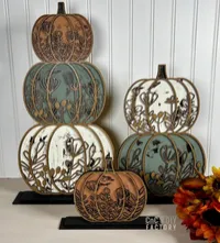 Layered Stacked Floral Pumpkins DIY Kit – Image 4