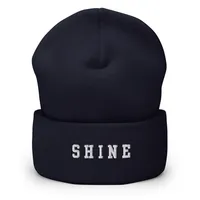 SHINE Cuffed Beanie – One size, Navy