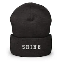 SHINE Cuffed Beanie – One size, Dark Grey
