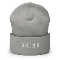 SHINE Cuffed Beanie – One size, Heather Grey