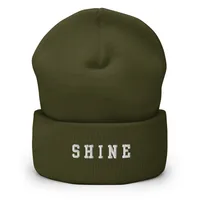SHINE Cuffed Beanie – One size, Olive