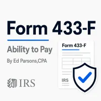 Form 433-F Collection Information Statement CPA Preparation – Image 1