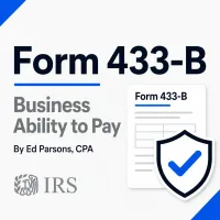 Form 433-B Business Collection Statement CPA Preparation – Image 1