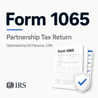 Form 1065 CPA Partnership Tax Return & K-1 Preparation – Image 1
