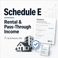 Schedule E CPA Filing for Rentals, Royalties & K-1 Income – Image 1