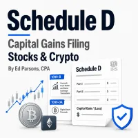 Schedule D CPA Capital Gains Filing for Stocks & Crypto – Image 1
