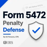 Form 5472 Penalty Abatement Representation – Image 1