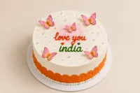 "Love You India" Celebration Butterscotch Cake 500gm – Image 1