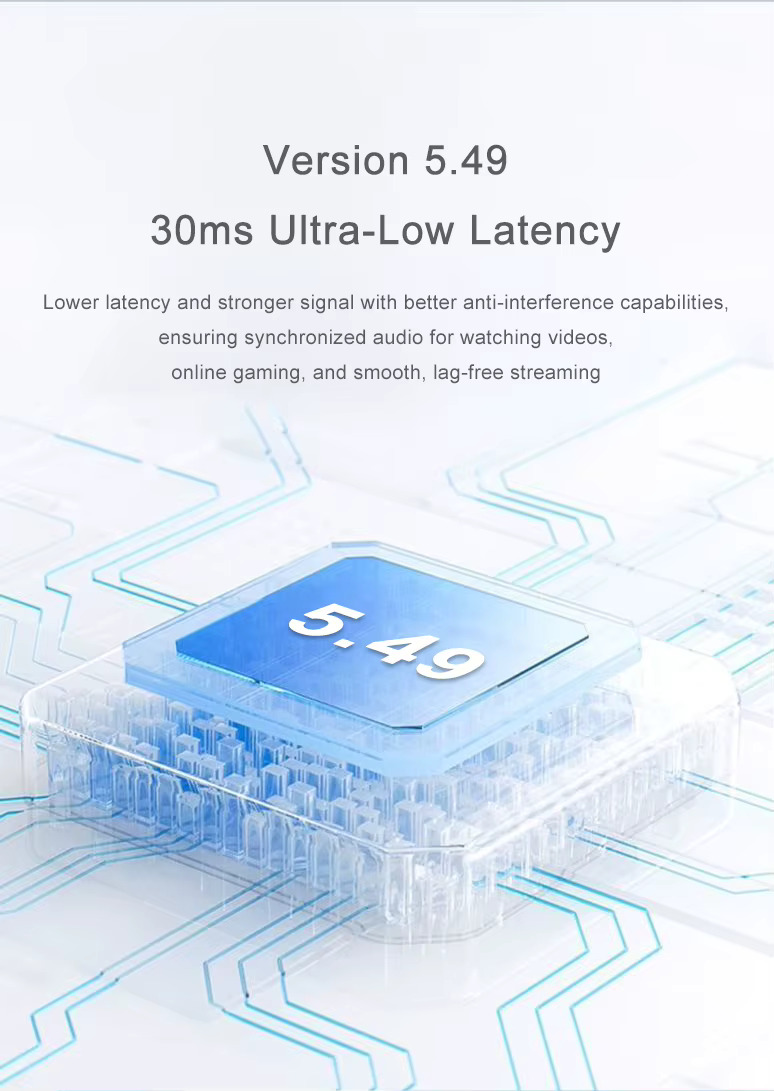 Q16 2-in-1 Couple Wireless Earbuds Bluetooth 5.4 Gaming Earphones with LED Power Display – Image 7
