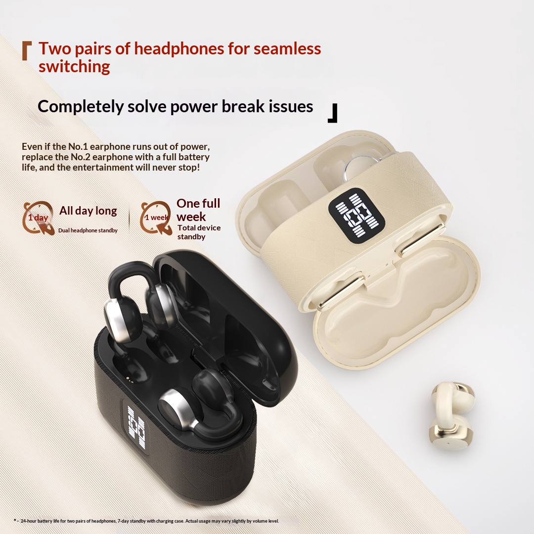Q16 2-in-1 Couple Wireless Earbuds Bluetooth 5.4 Gaming Earphones with LED Power Display – Image 6