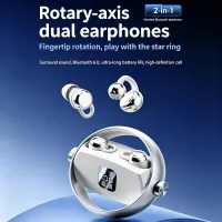 Rotating Case 2 in 1 Bluetooth Earphones Wireless In-Ear & Ear-Clip  – Image 3
