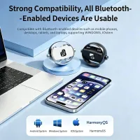 Rotating Case 2 in 1 Bluetooth Earphones Wireless In-Ear & Ear-Clip  – Image 1