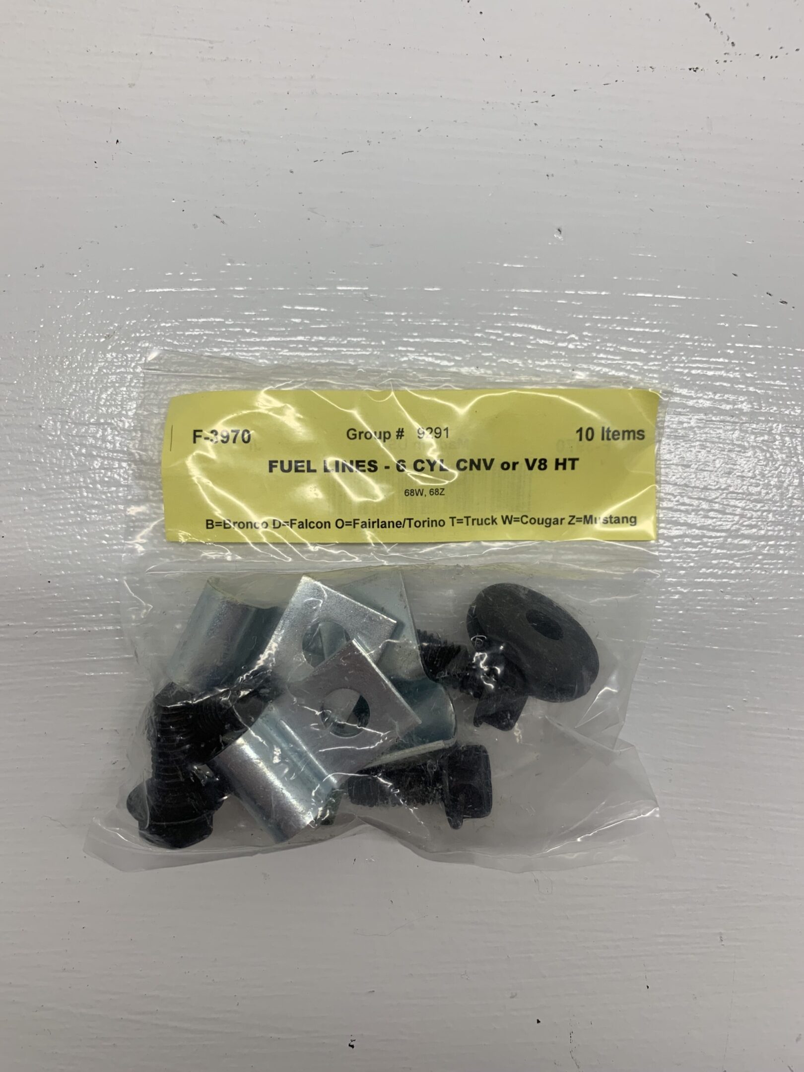BRAKE and FUEL LINE CLIP KIT-1968 – Image 5