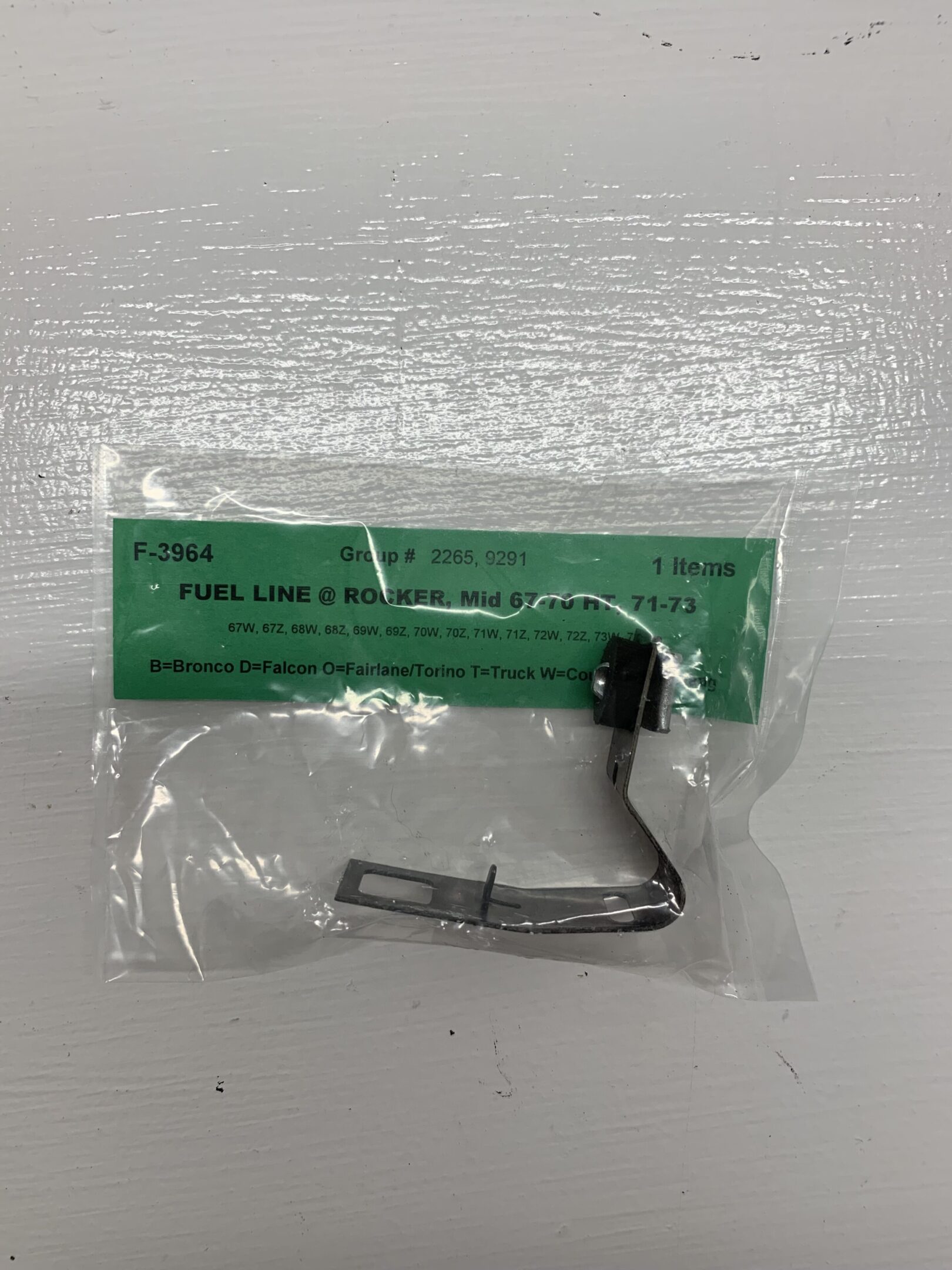 BRAKE and FUEL LINE CLIP KIT-1968 – Image 3