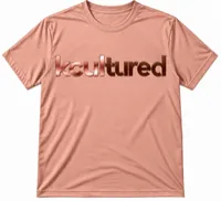 KCULTURED CONTRAST TEE – Rose Gold - Rose Gold and Brown, Large
