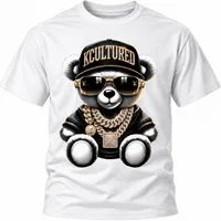 KC COOL BEAR TEE – White, Small