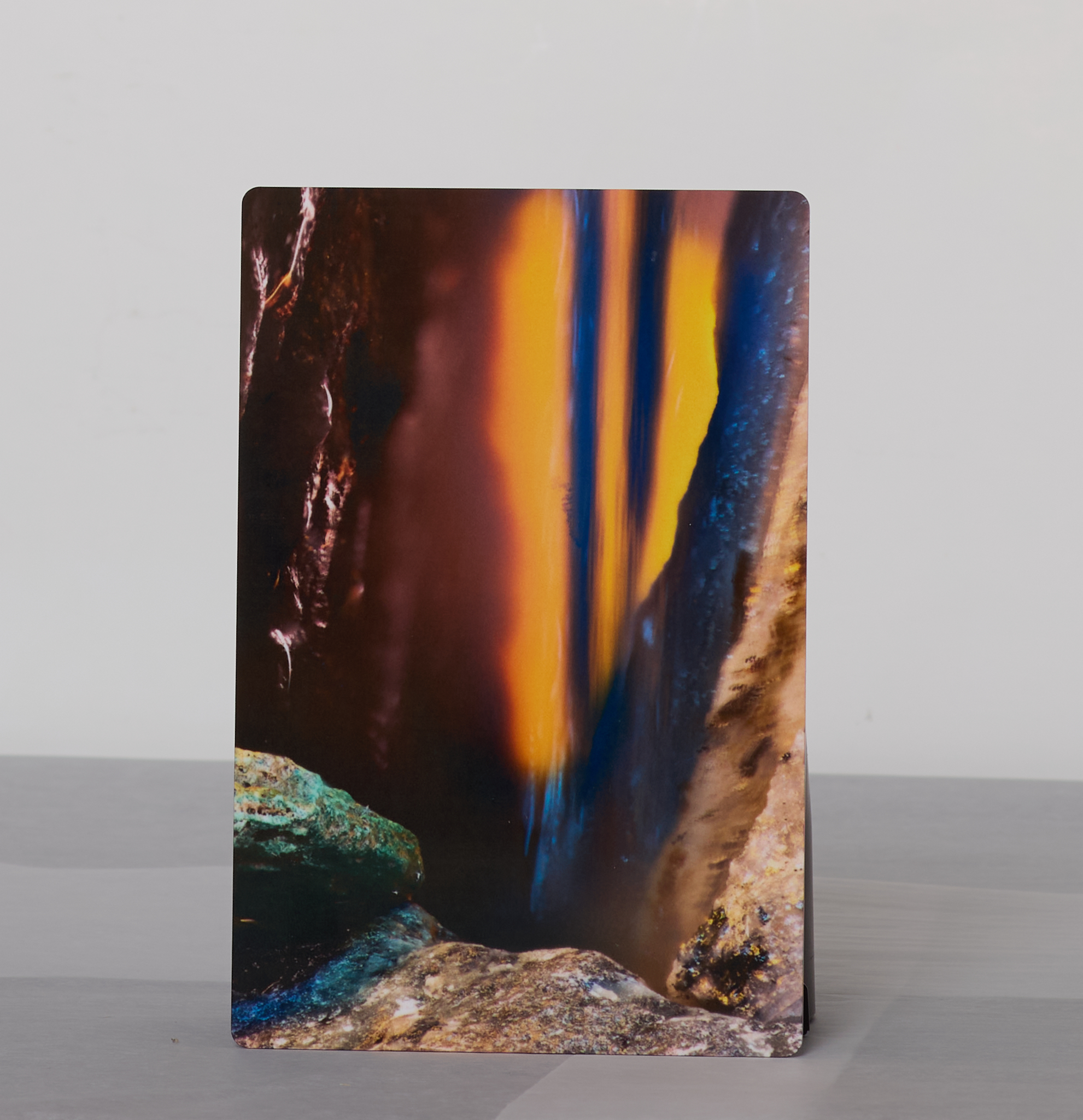 Malachite Quartz Canyon Fire Falls – 8" x 12", Aluminum