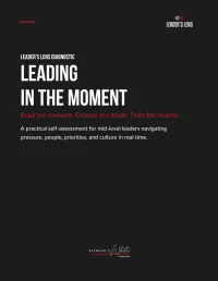 Leading in the Moment: Diagnostic – Image 1