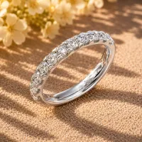 Traditional Anniversary Band (White Gold) – Image 1