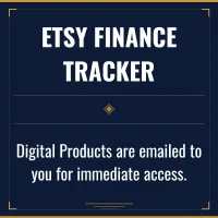 Etsy Finance Tracker – Image 1