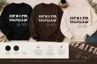 HEALED GIRLS CREW NECK – Image 1