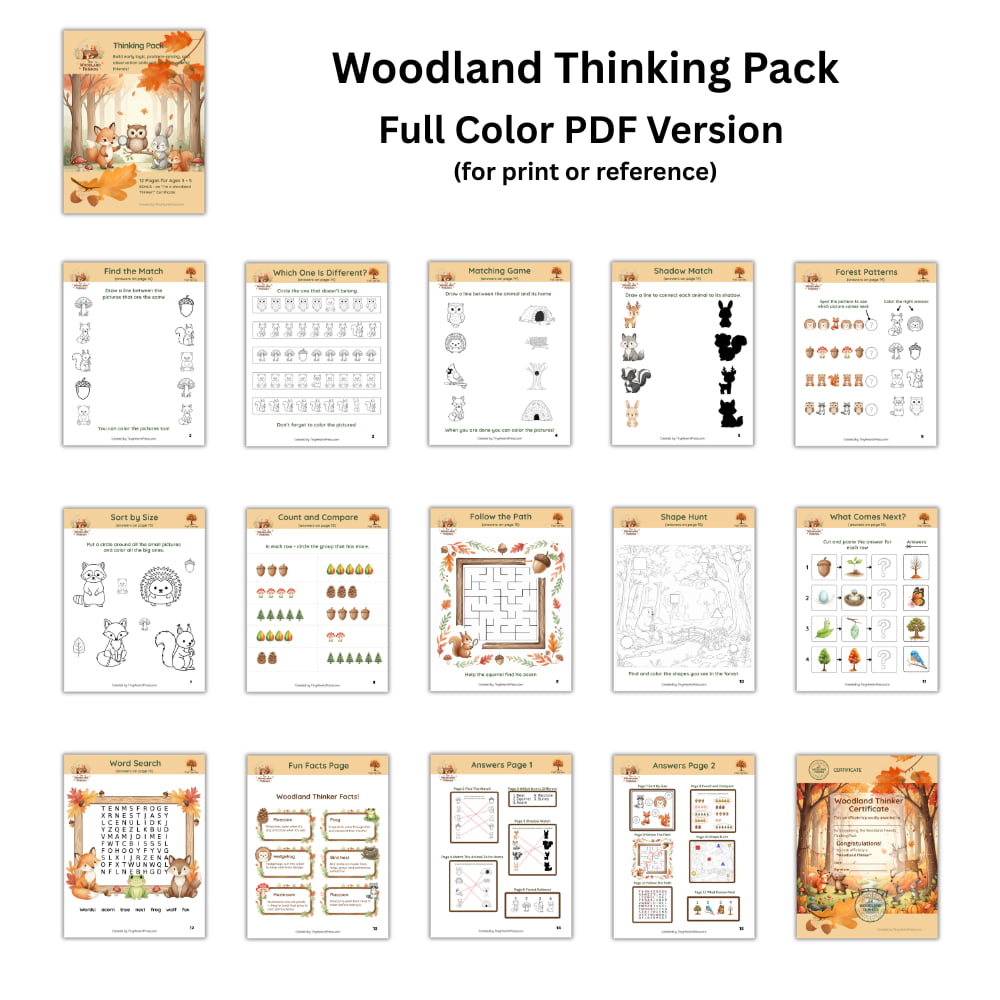 The Woodland Friends Thinking Pack – Image 2
