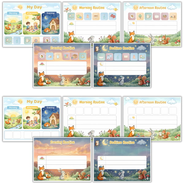 Woodland Routine Charts Pack – Image 2