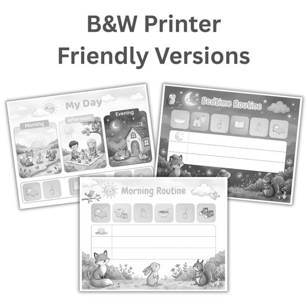 Woodland Routine Charts Pack – Image 4
